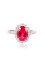 Ida Oval Halo Ring