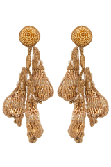 Gold Luxe Floral Sculpt Earrings