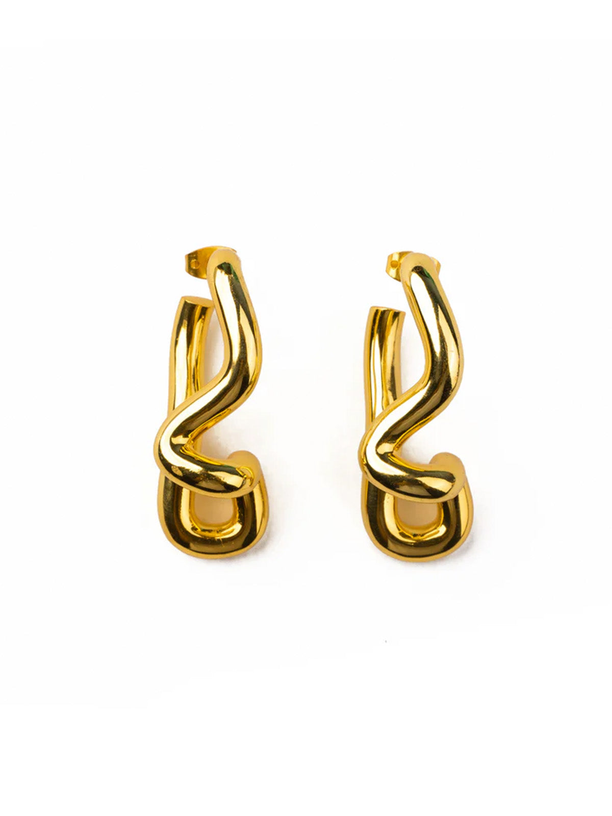 Gold & Pearl Drop Earrings