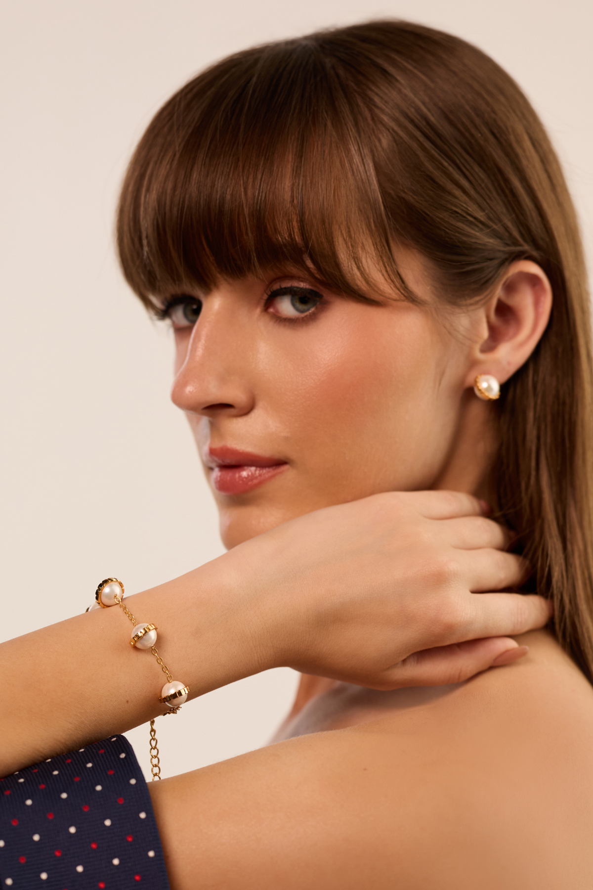 Empire Pearl Chain Bracelet