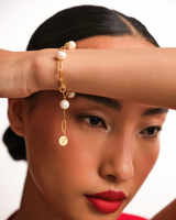 Delicate Pearl Link Bracelet