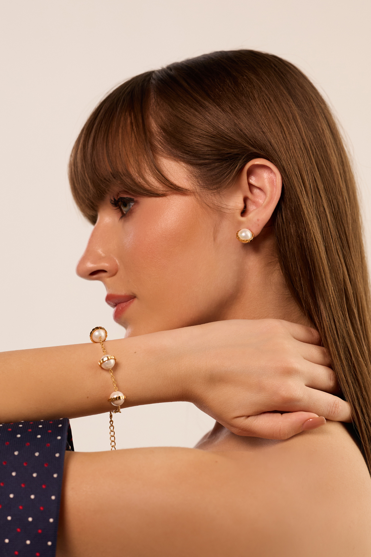 Empire Pearl Chain Bracelet