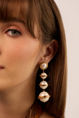 Reign Pearl Drop Statement Earrings