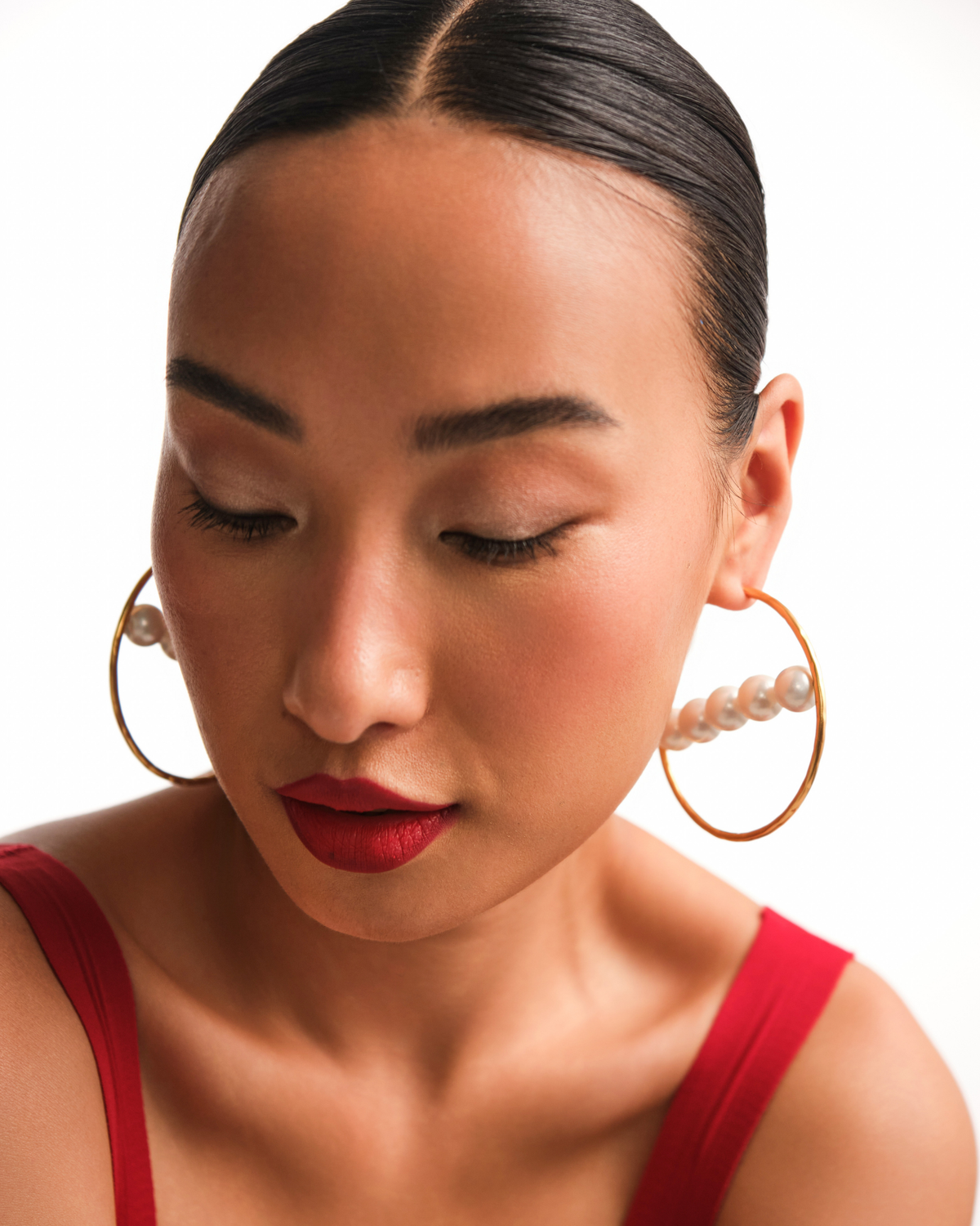Pearl Orbit Hoops