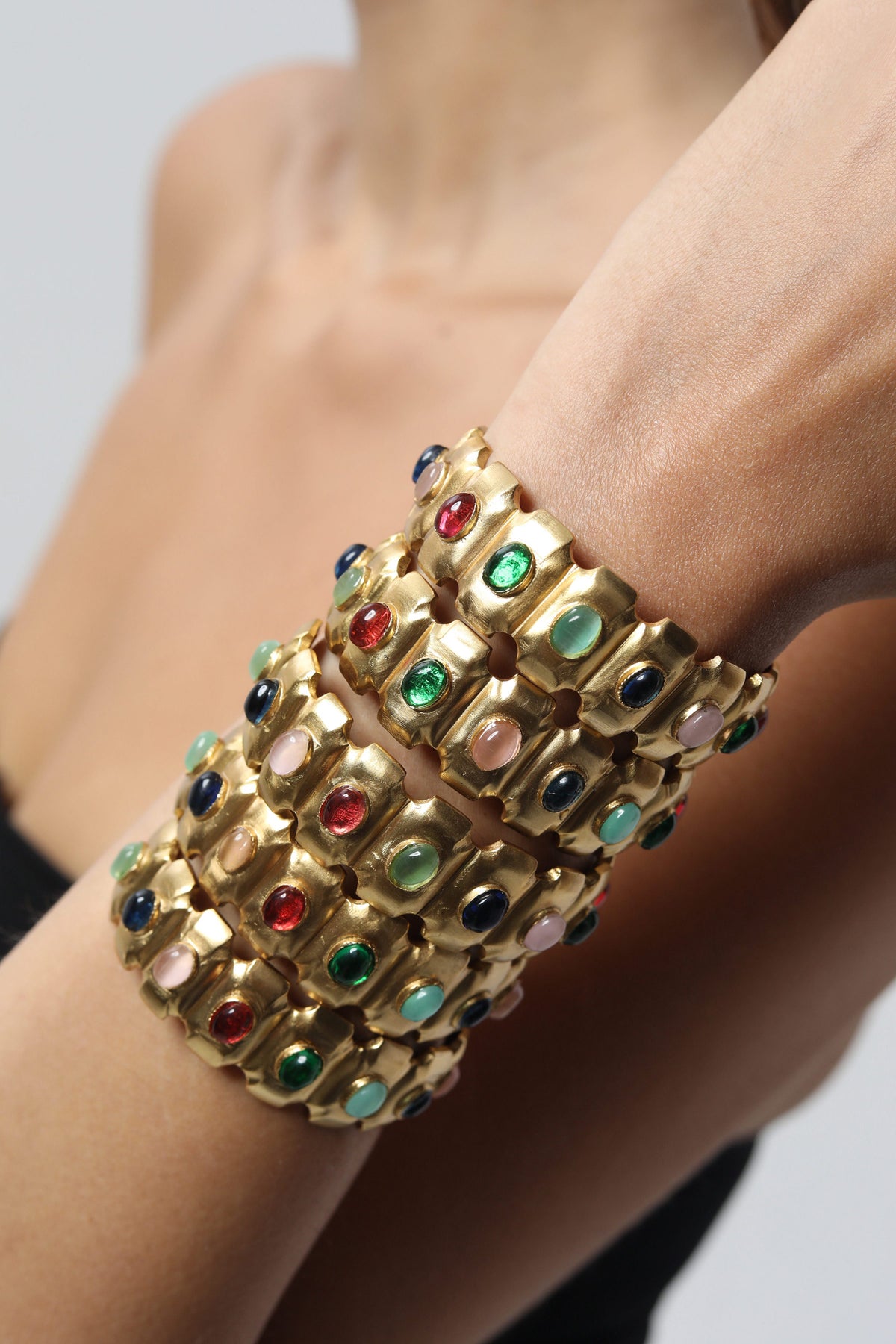 Byzantine Jewel Statement Bangles
