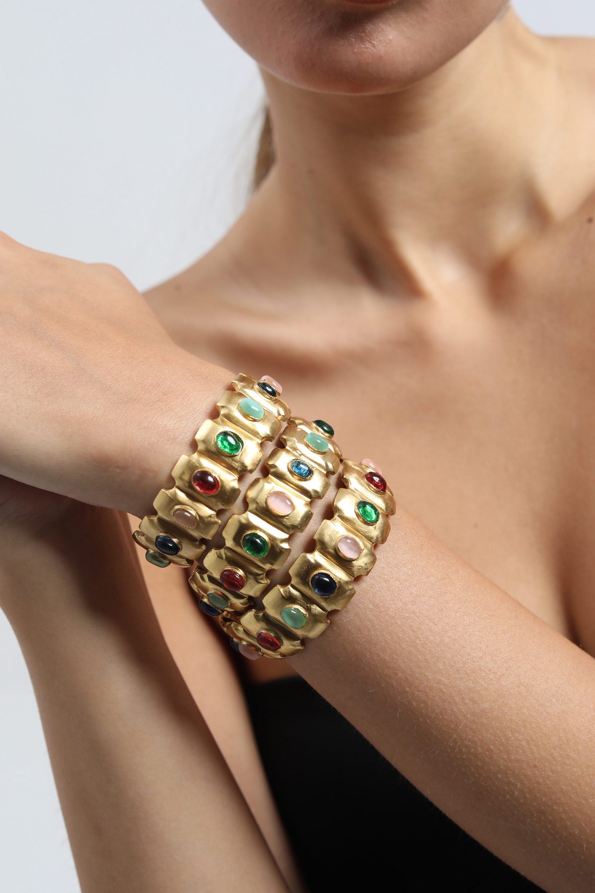 Byzantine Jewel Statement Bangles