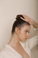 Golden Botanical Earcuffs