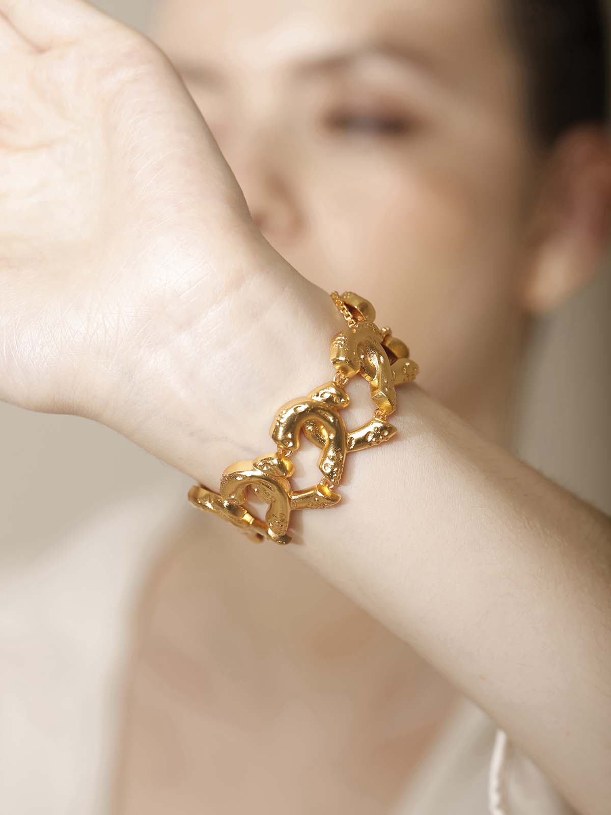 Interlocked Heart Bracelet