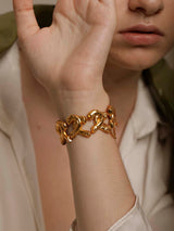 Interlocked Heart Bracelet