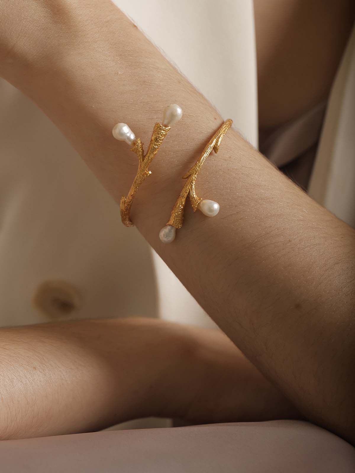 Pearl Twig Bracelet