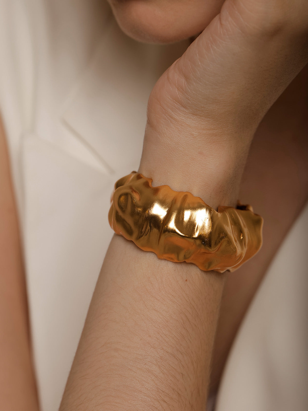 Chunky Gold Bangle