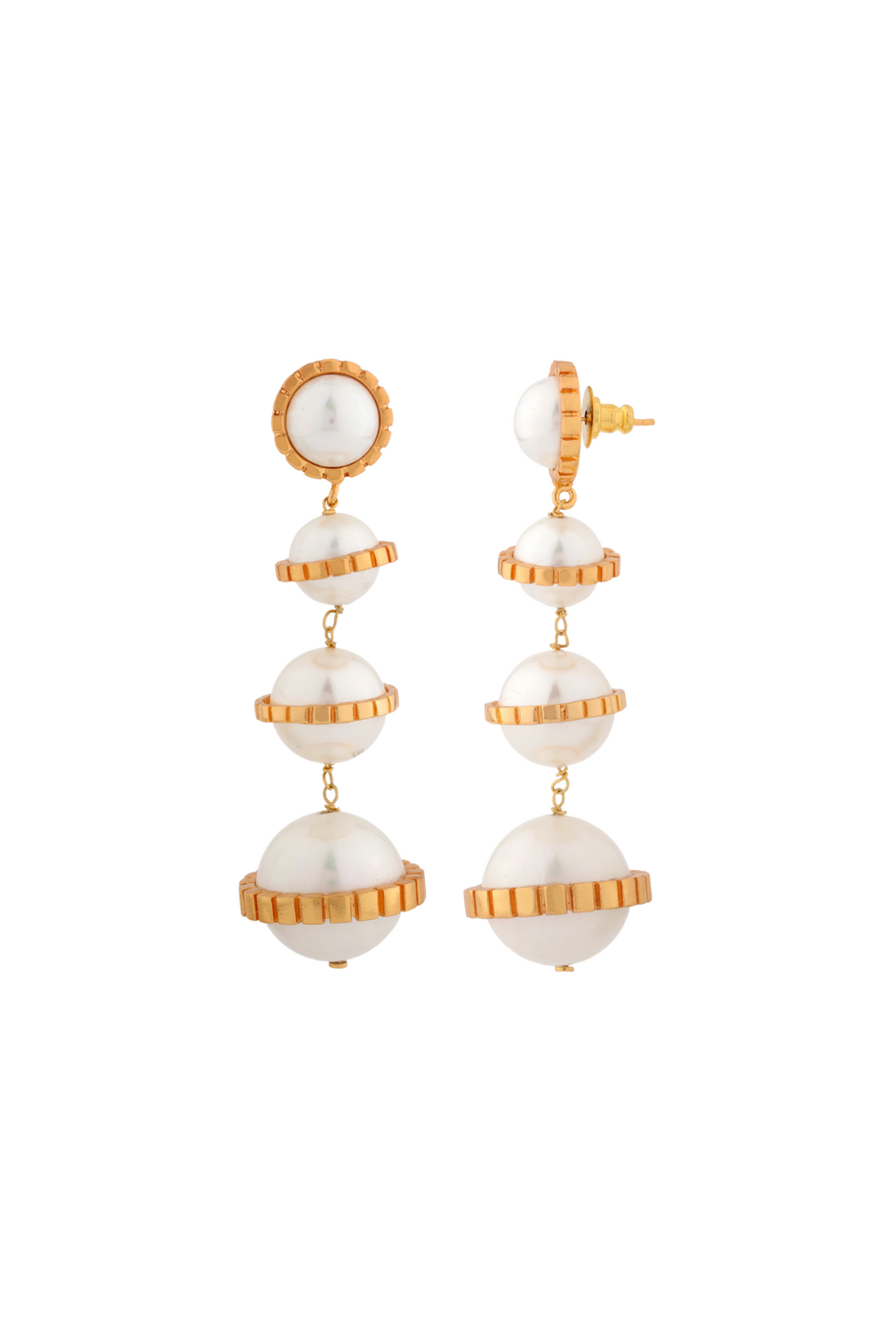 Reign Pearl Drop Statement Earrings