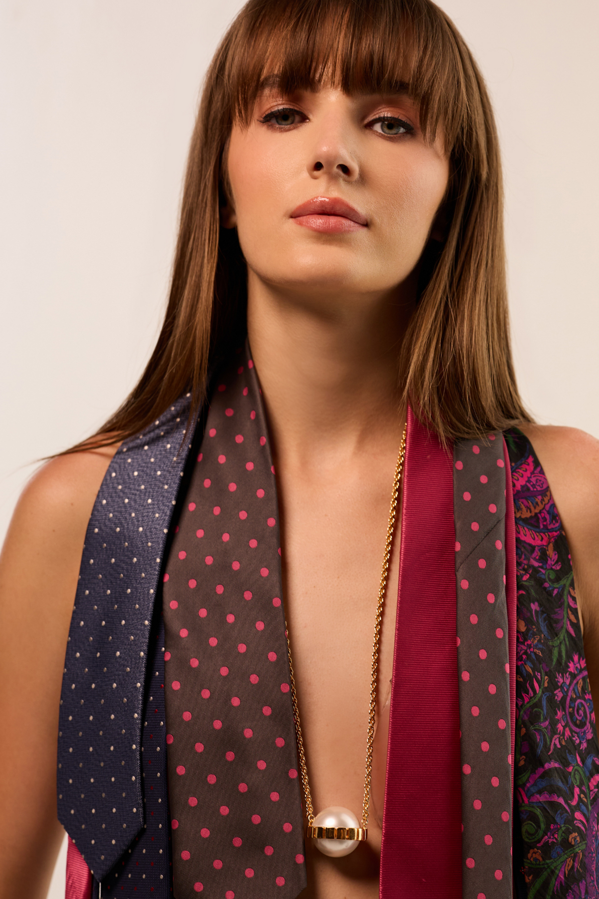 Royal Pearl Long Chain Necklace