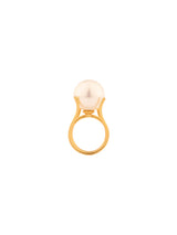 Solitaire Pearl Ring