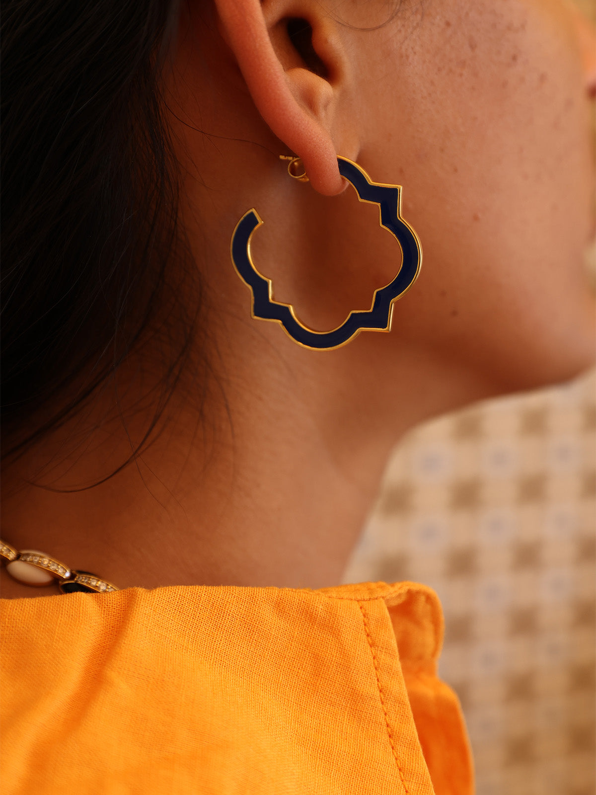 Half Open Blue Hoops