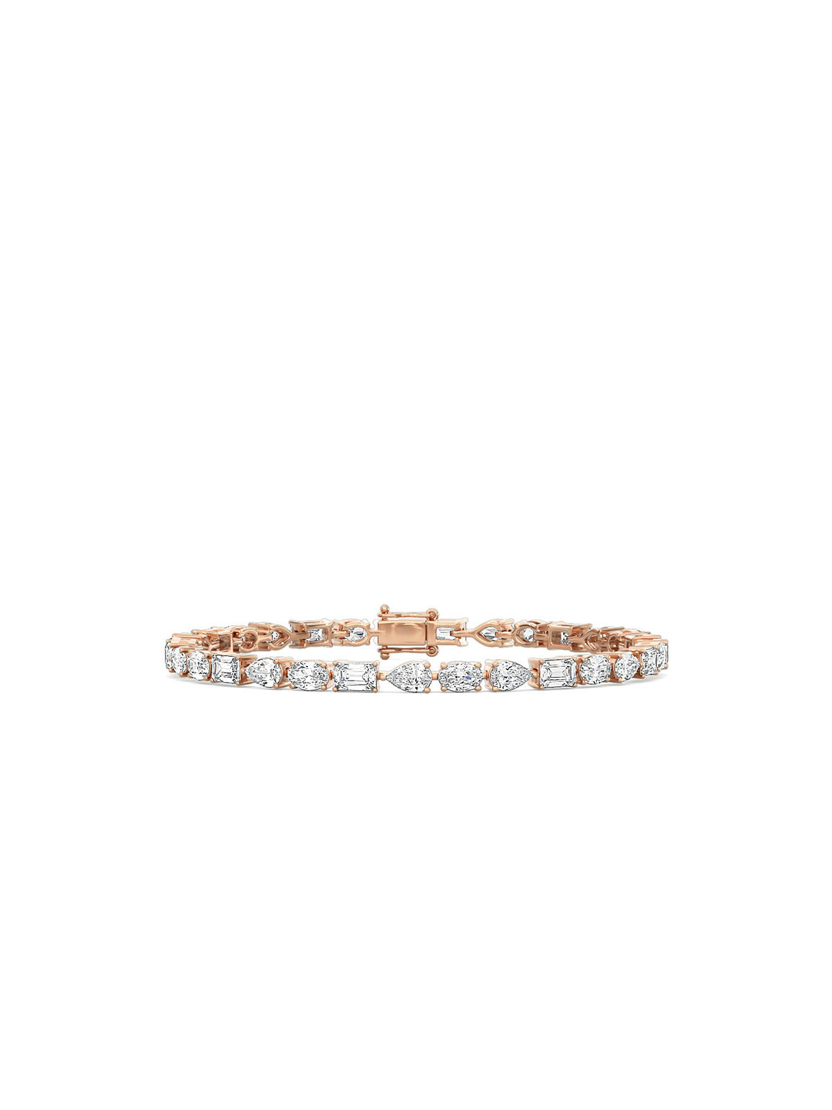Multi-Shape Diamond Tennis Bracelet
