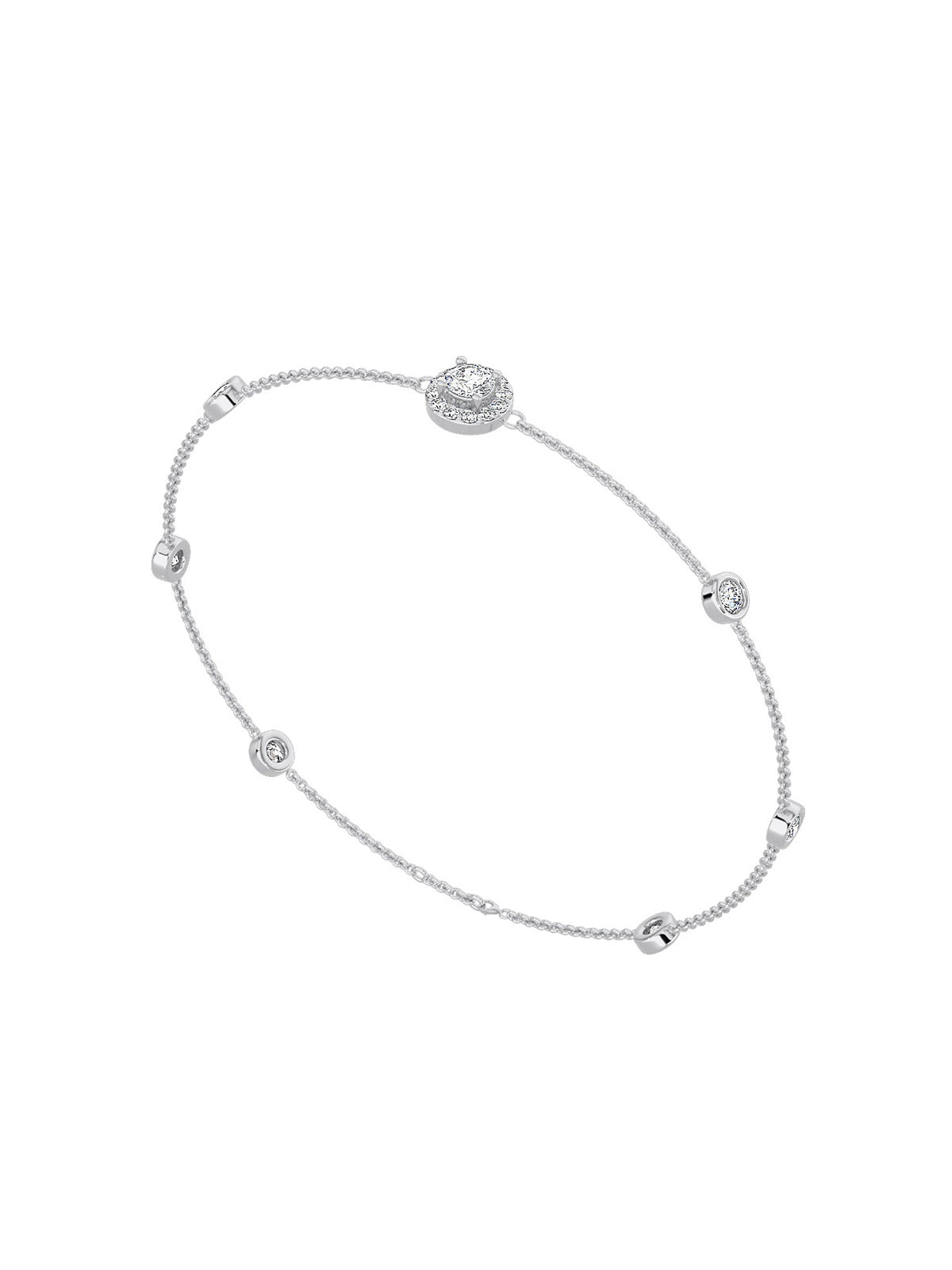 Classic Round Diamonds Bracelet