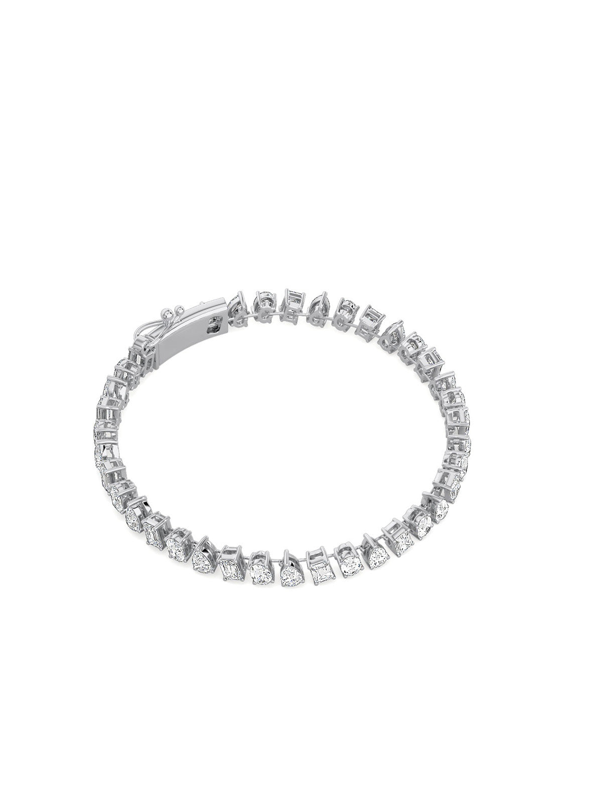 Multi-Shape Diamond Bracelet