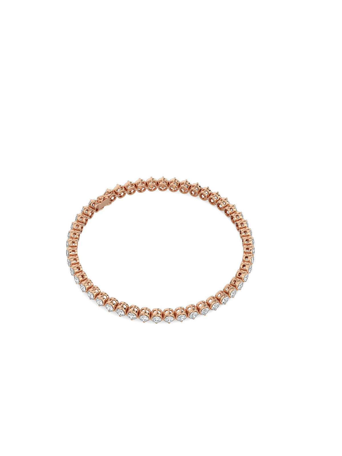 Round Bezel Tennis Bracelet