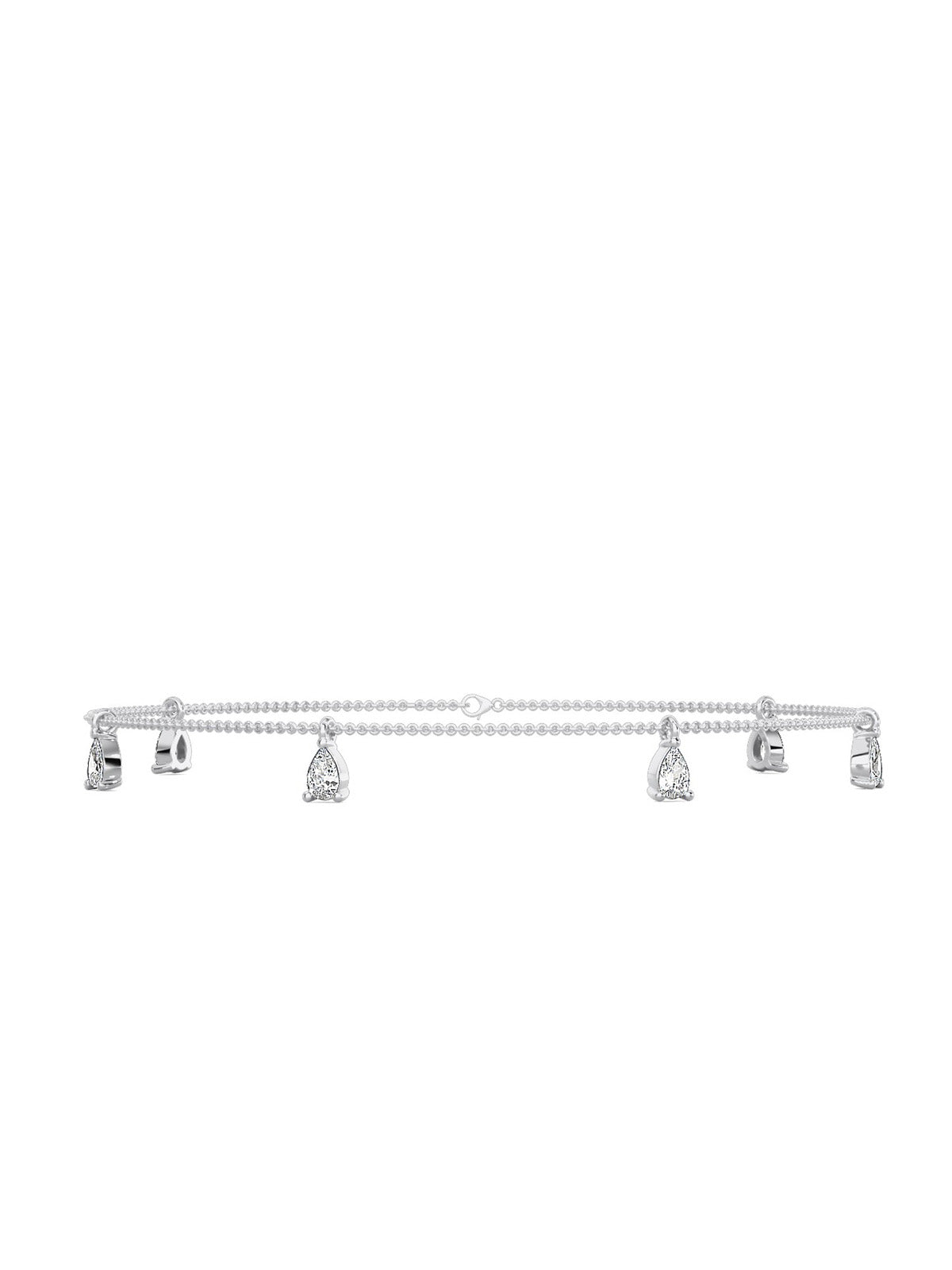 Drop Diamonds Tennis Bracelet