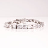 Emerald Straight Cut Tennis Bracelet