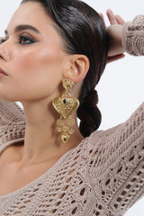 Antique Love Key Earrings