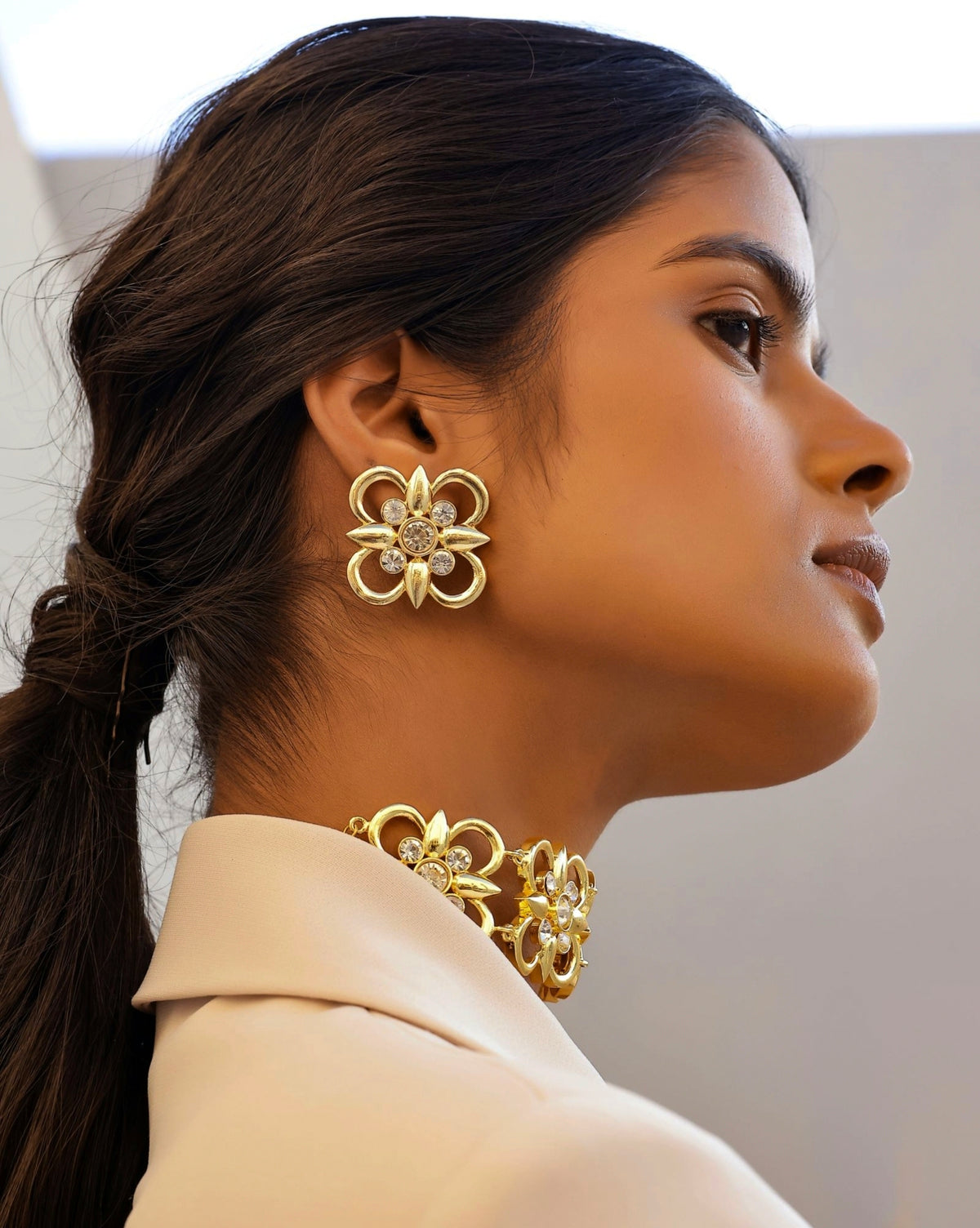 Gold Casha Studs