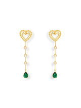 Aditi Rao Hydari in Heart Drop Danglers