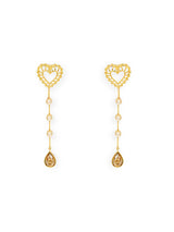 Aditi Rao Hydari in Heart Drop Danglers