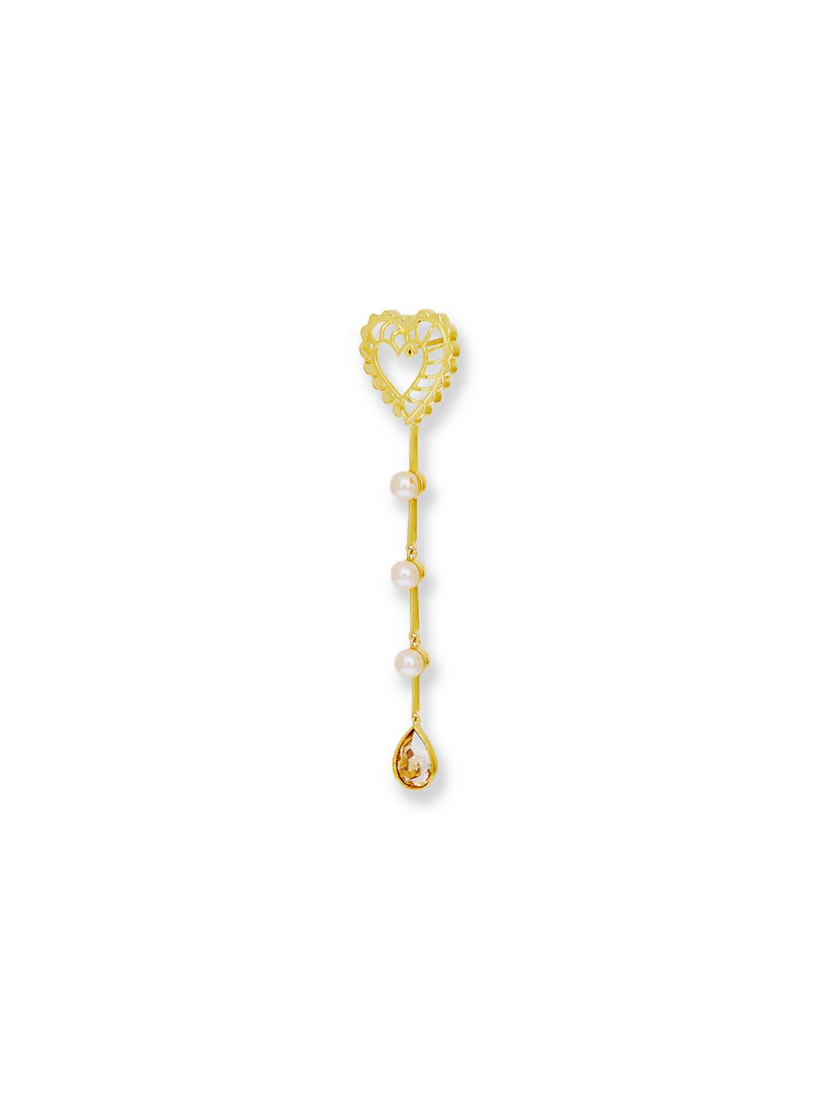 Aditi Rao Hydari in Heart Drop Danglers