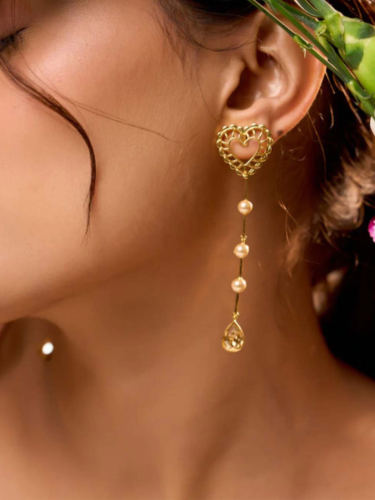 Heart Drop Danglers