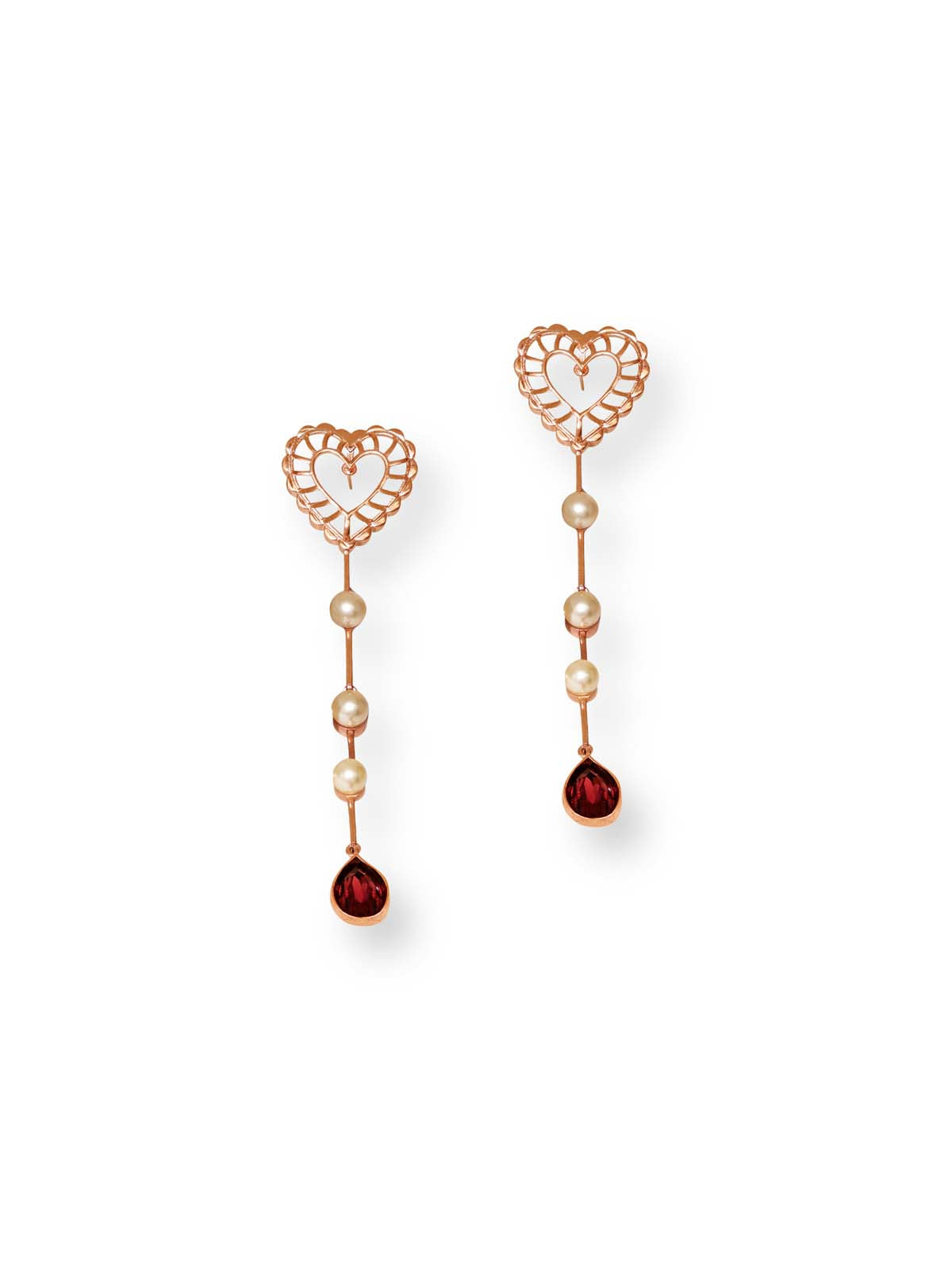 Heart Drop Danglers