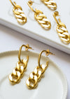 Golden Link Chain Earrings
