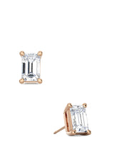 Emerald Cut Studs