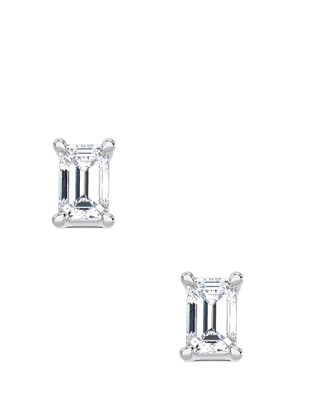 Emerald Cut Studs