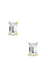 Emerald Cut Studs