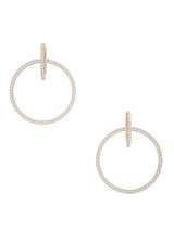 Full Circle Diamond Drop Hoops