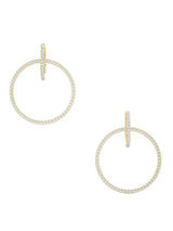Full Circle Diamond Drop Hoops