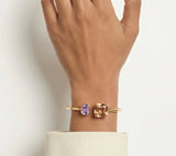 Mrunal Thakur in Celestial Dual Cuff Bracelet