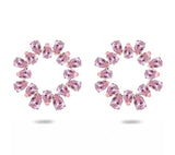 Pink Prism Hoop Earrings
