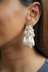 Pearl Chandelier Drop Earrings