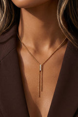Dropform Gold Pendant Necklace