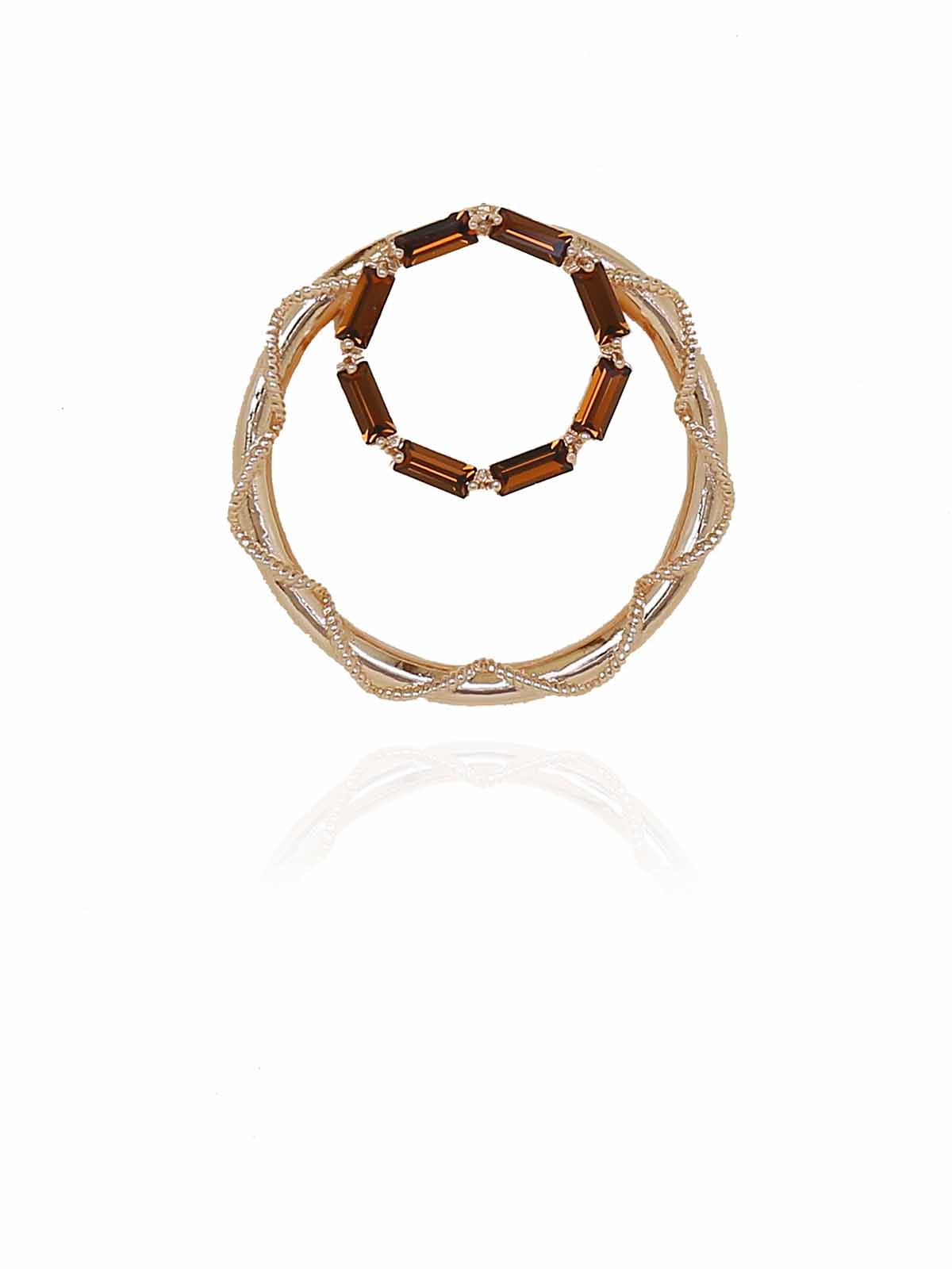 Crystal Double Hoops