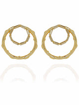 Crystal Double Hoops