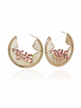 Falling Crystal Hoops