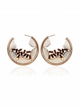Falling Crystal Hoops
