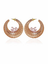 Crystal & Woven Statement Hoops