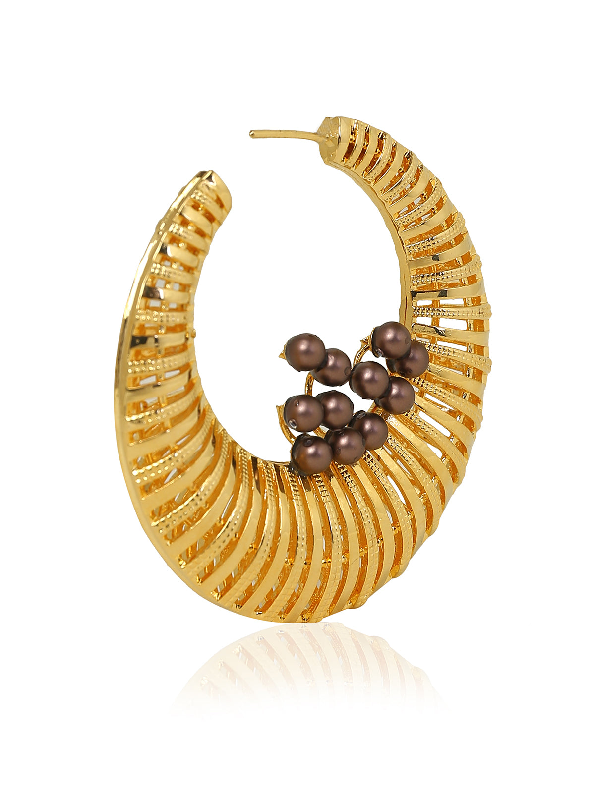 Crystal & Woven Statement Hoops