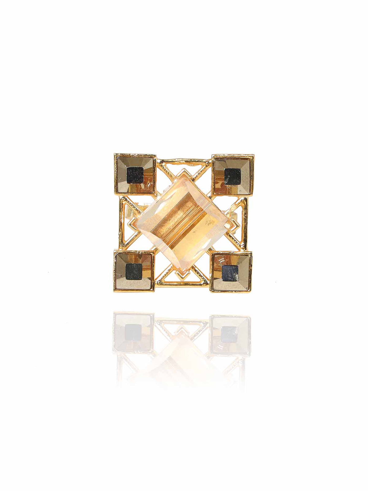Square Crystal Studs