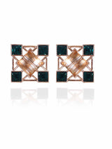 Square Crystal Studs